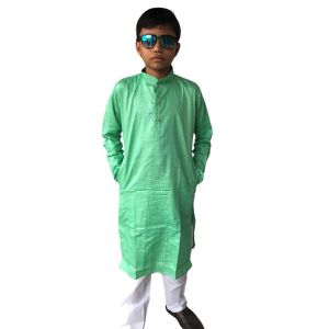 Pulka Boy's Festive and party wear Cotton Doriya Line Kurta and Pyjama set