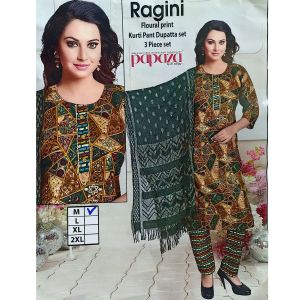 Ragini Printed Kurti pant Dupatta Set for Women