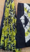  Tie and Dye Cotton Mulmul  Saree With Blouse Piece